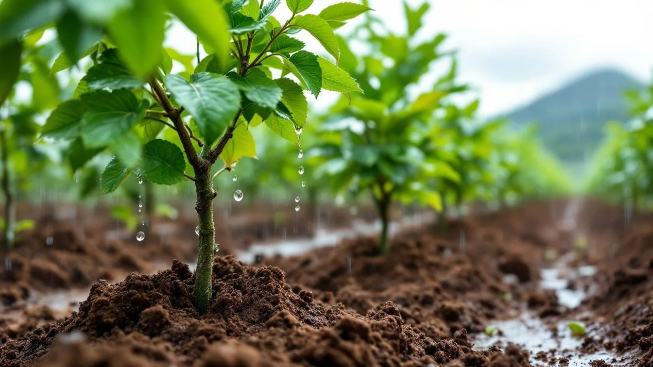 Como conseguir árvores de fruto e plantá-las mesmo com chuva