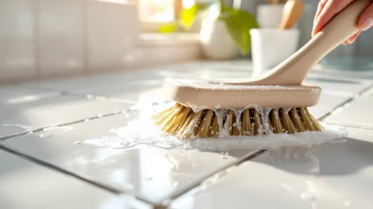 Nem lixívia: a mistura de vinagre e bicarbonato que deixa as juntas do chão novas